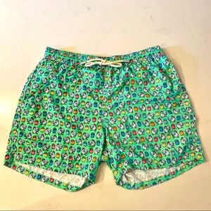 MC2 Saint Barth Mens micro Rooster Alarm Clock print Swim Shorts